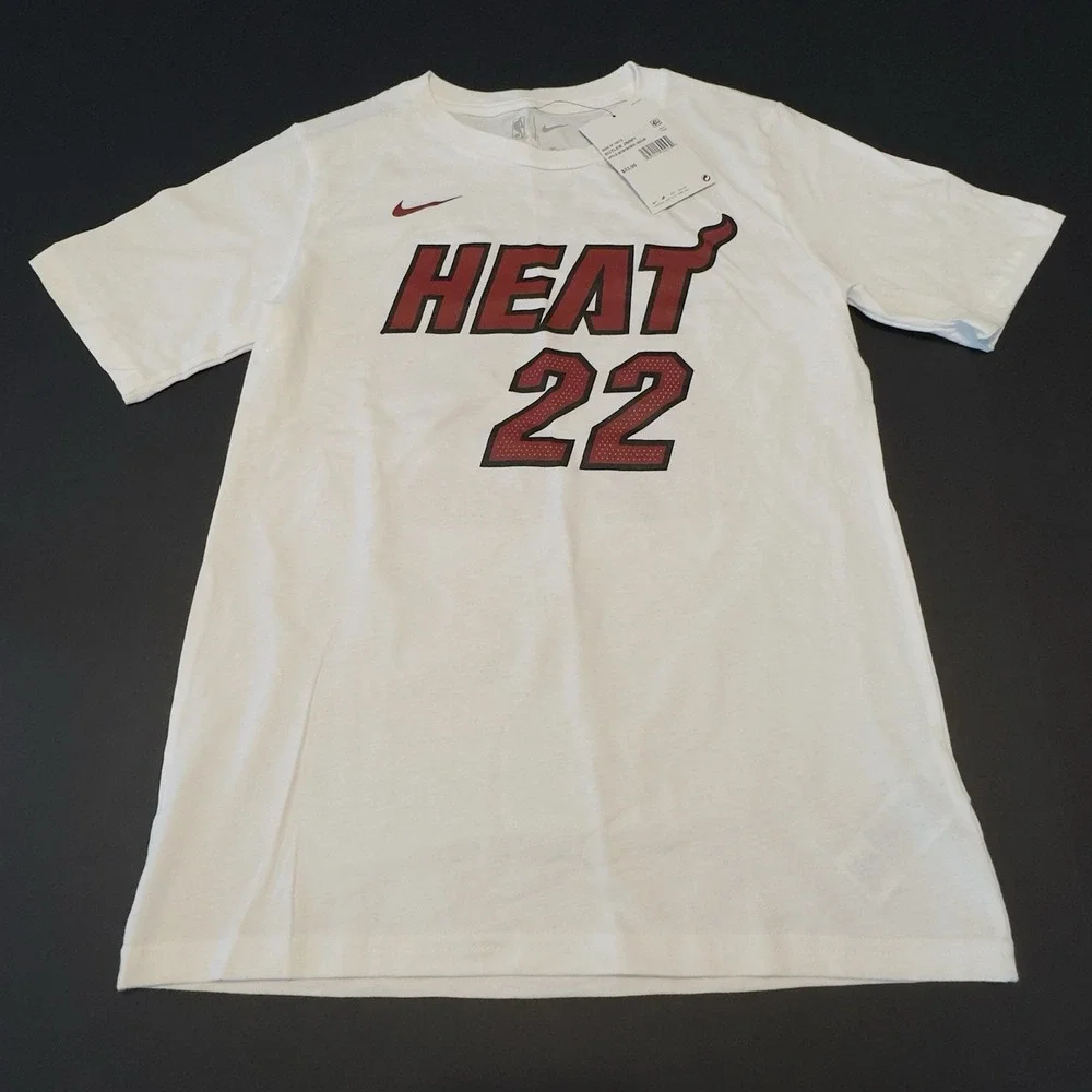 Miami Heat Shirt Youth Medium NBA Basketball Jimmy Butler 22 Nike Tee Activewear